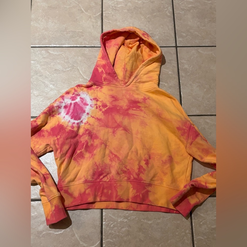 Frankies Bikinis Tie-Dye Hooded Sweatshirt‎